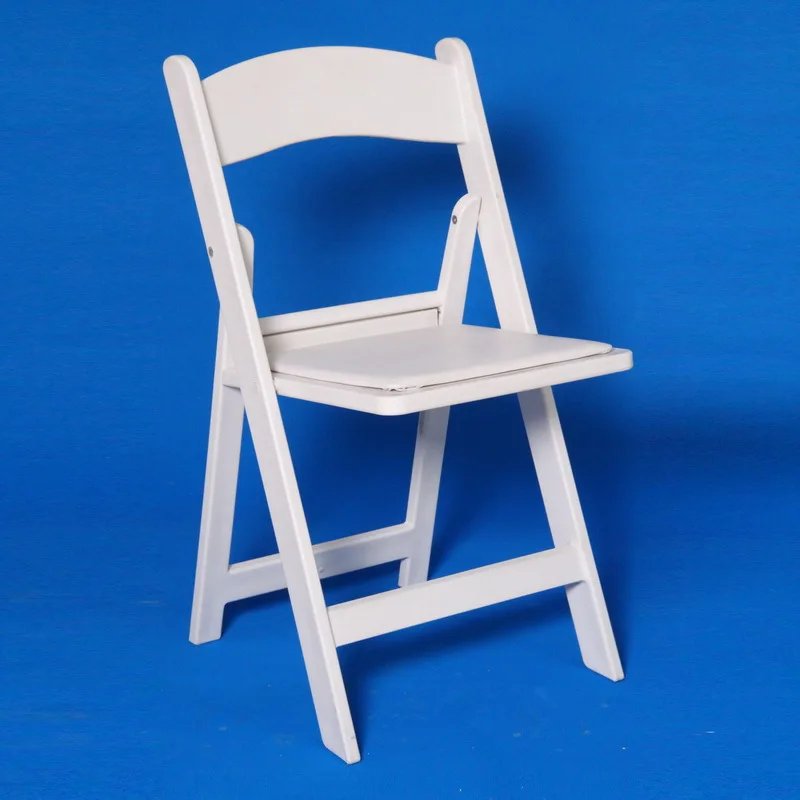 Wimbledon white outdoor folding chair for event
