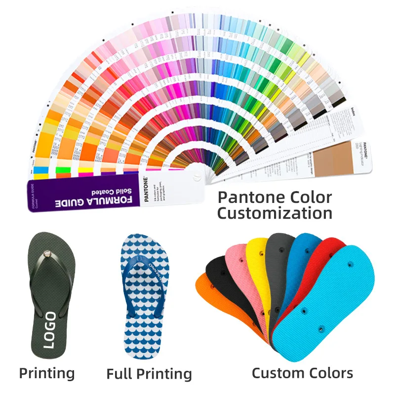 Custom Logo Flip Flop Shoes Factory New Style Anti-Slip Brand Design Flip Flops Men Top Quality  Slides For Beach Slides