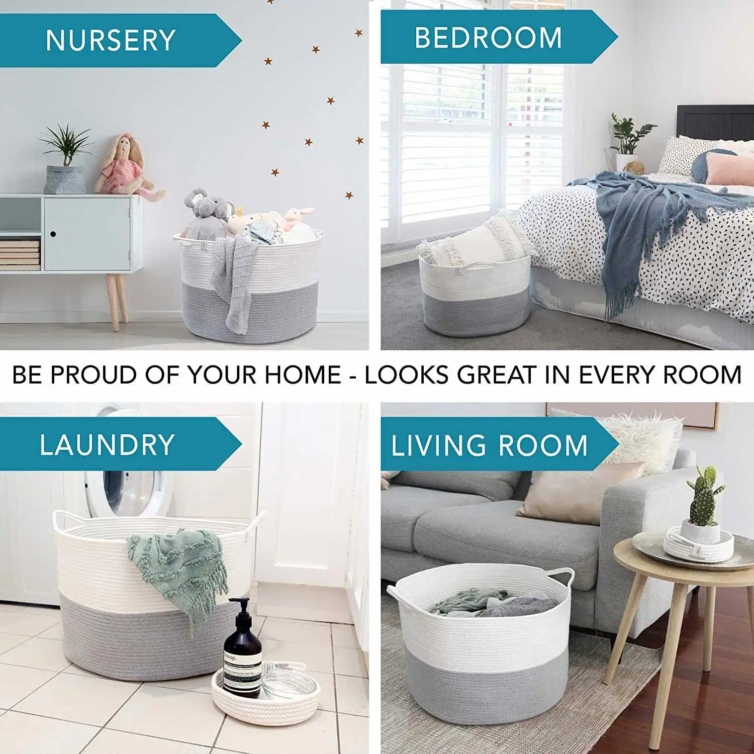 Professional Manufacturer Wholesale Price Storage Basket For Camping With Hole