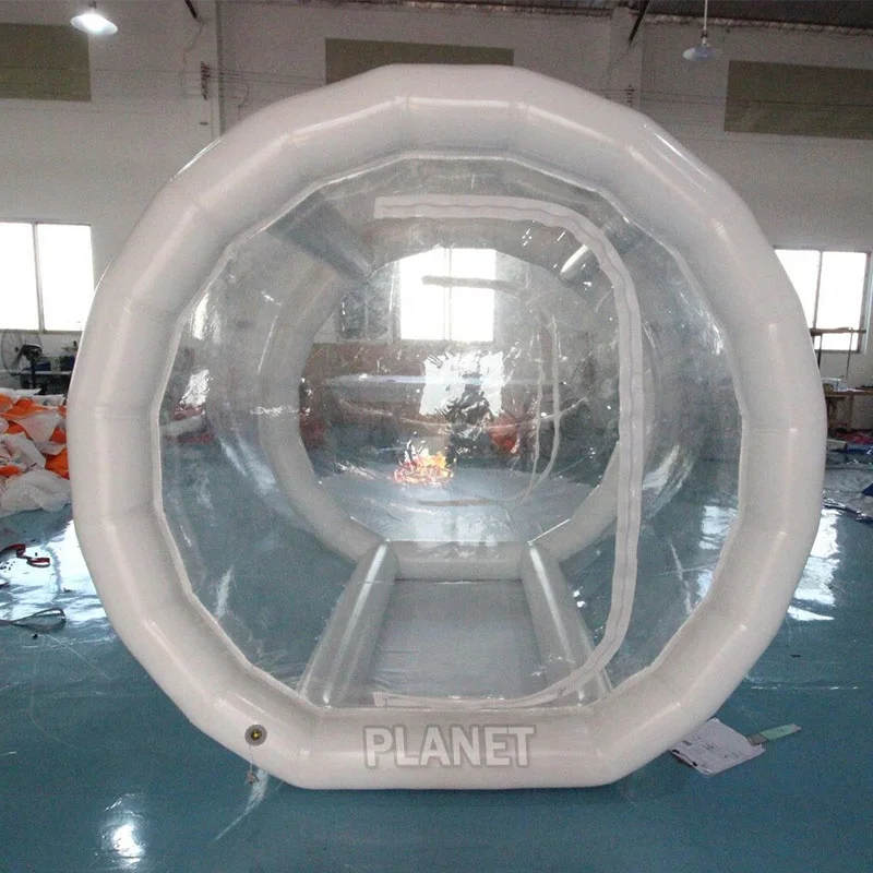 Portable Outdoor Durable Transparent Inflatable Bubble Tent Inflatable Bubble Camping Tent House With Tunnel