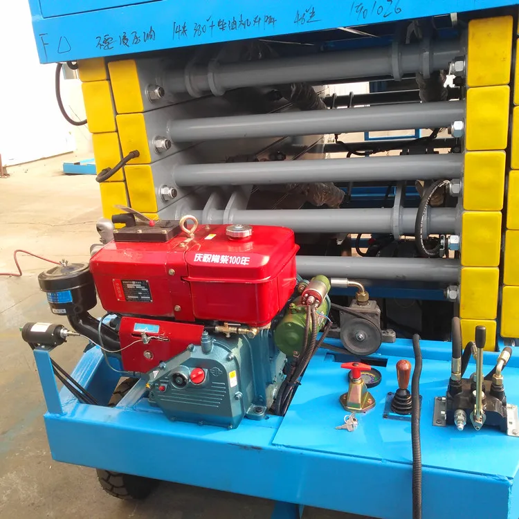 6m 8m 10m 12m 14m 16m 18m Diesel Engine Hydraulic Mobile Scissor Lift Platform