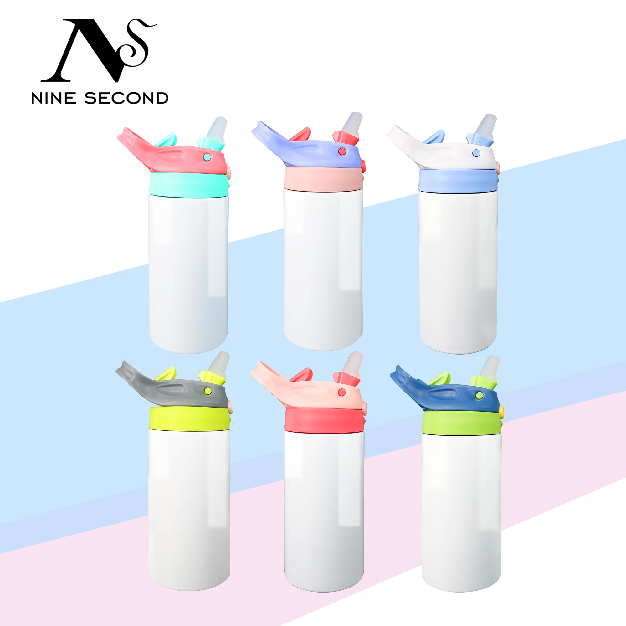 USA WAREHOUSE 12oz stainless steel kids bottle double wall vacuum kids water bottle sublimation blanks tumbler