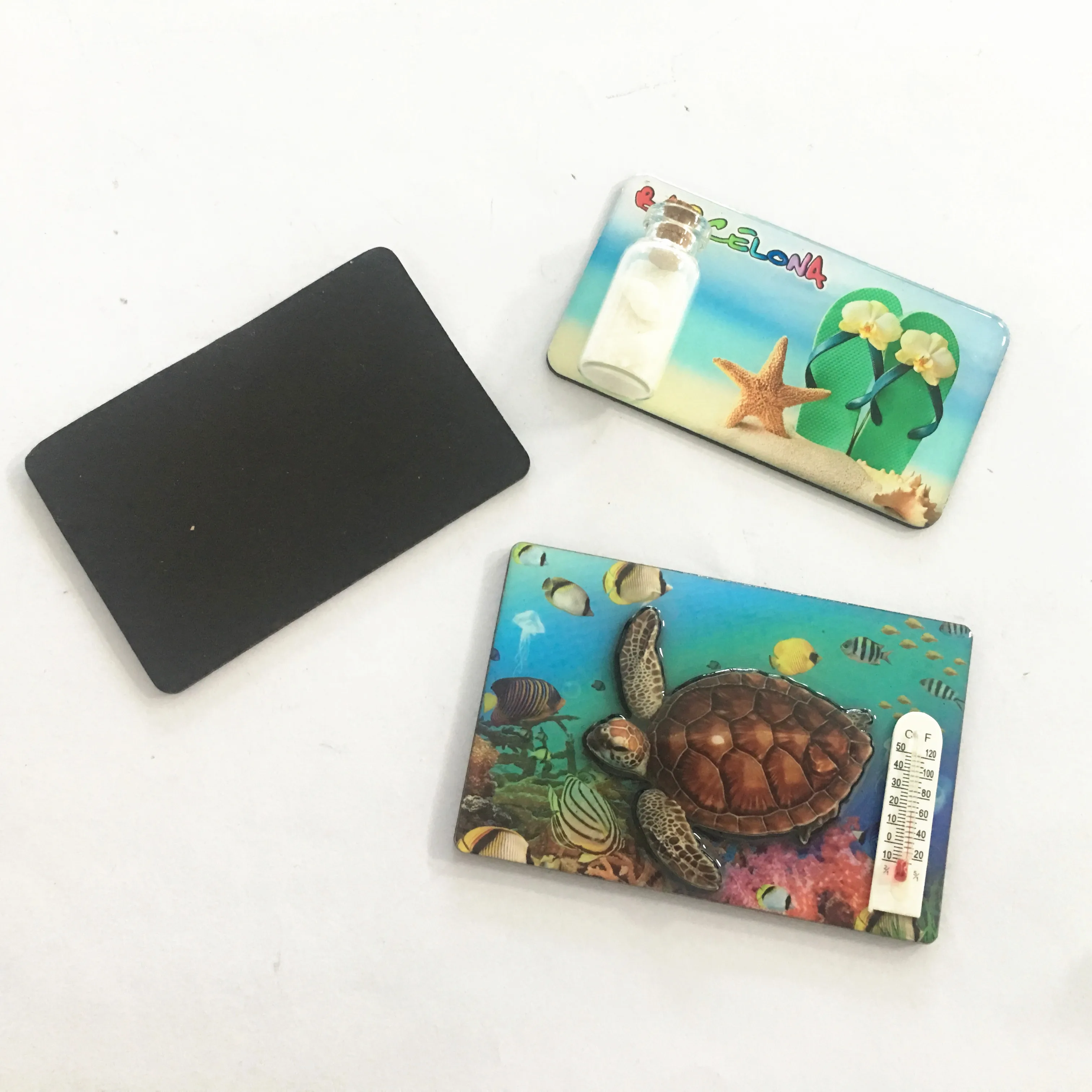 Malaysia beach cute art cartoon animal epoxy fridge magnet sticker