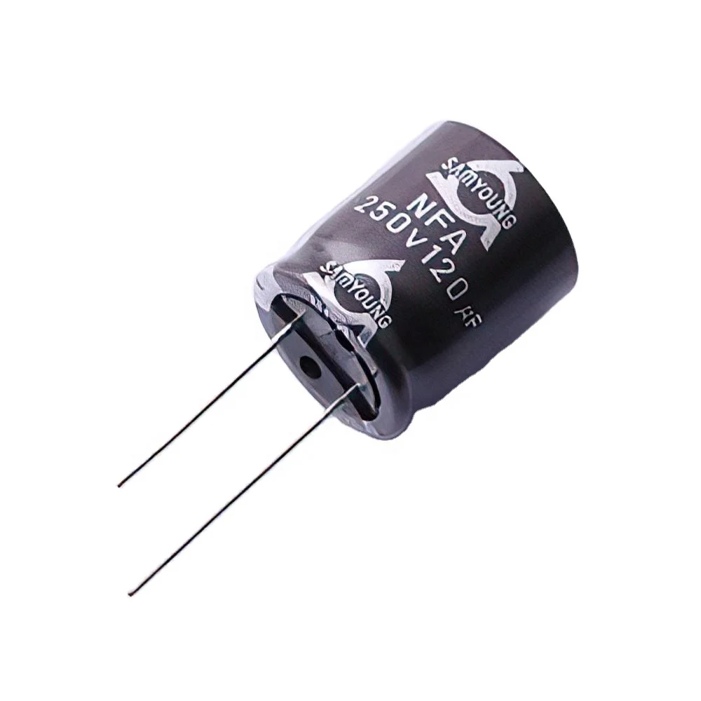Aluminum electrolytic capacitors 120uF 20% 250V NFA250VB120M18*20 plug-in D18xL20mm mlcc film capacitor