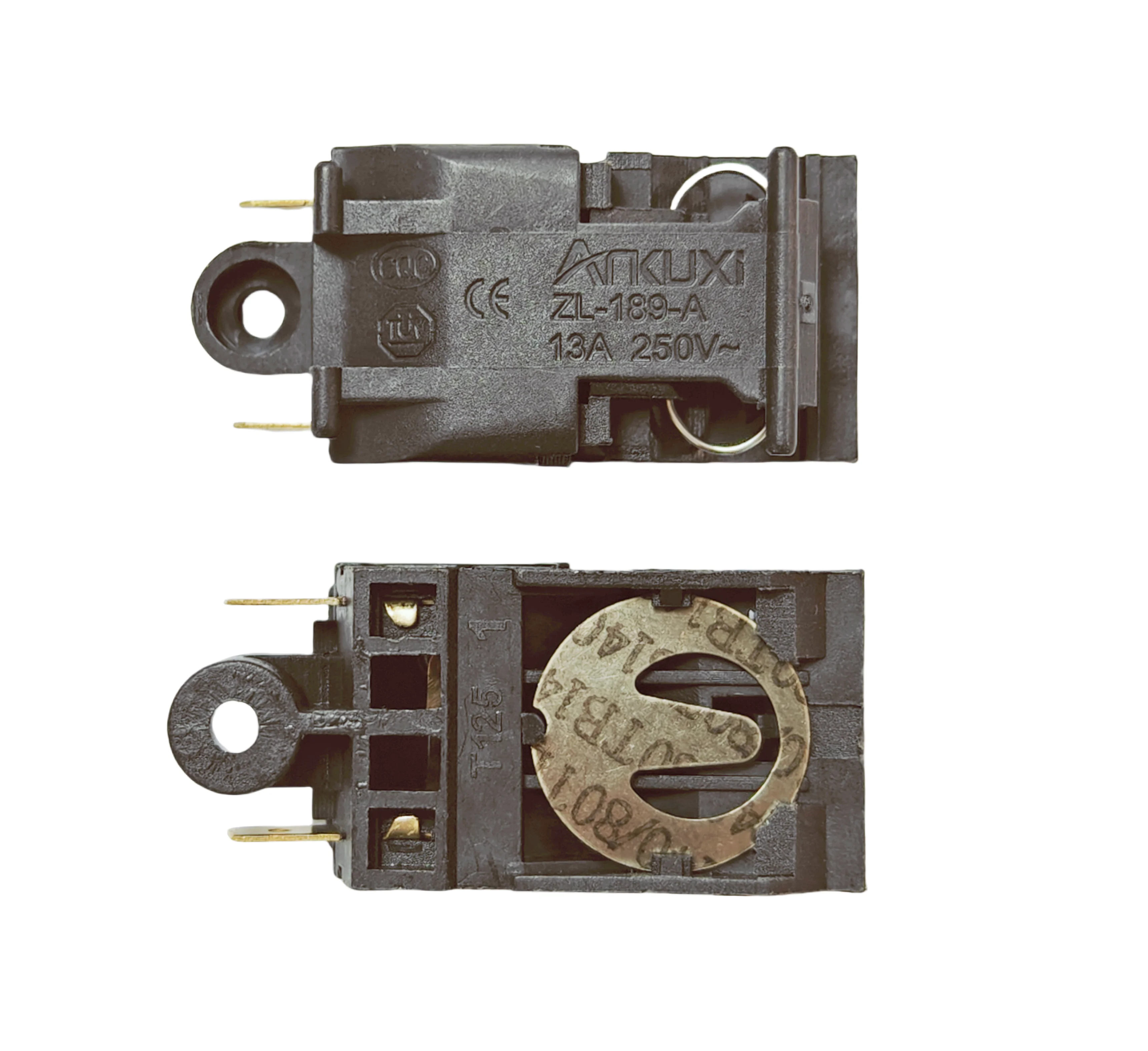 ANKUXI manufacturer Electric kettle spare parts Bimetal temperature controller PBT material thermostat control connector switch