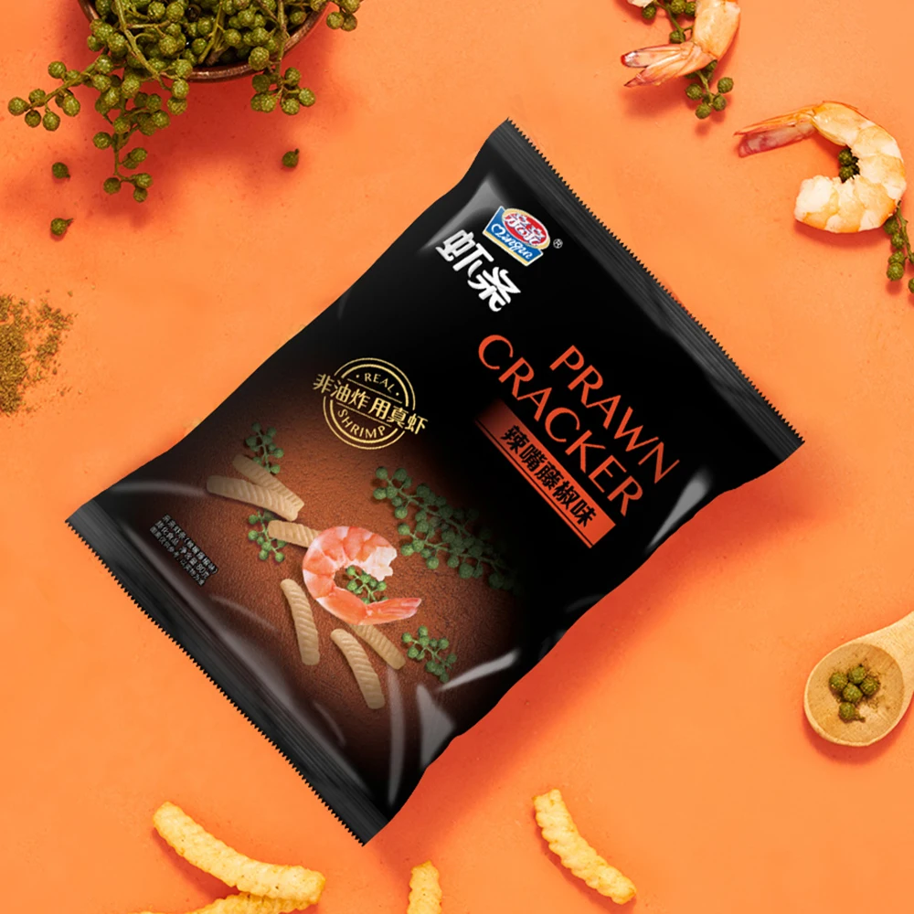 Крекеры Qinqin 80 г, закуски для морепродуктов, жареные закуски из Китая; FUJ, соленые крестики 0,08 кг, 30 дней, упаковка> 7%