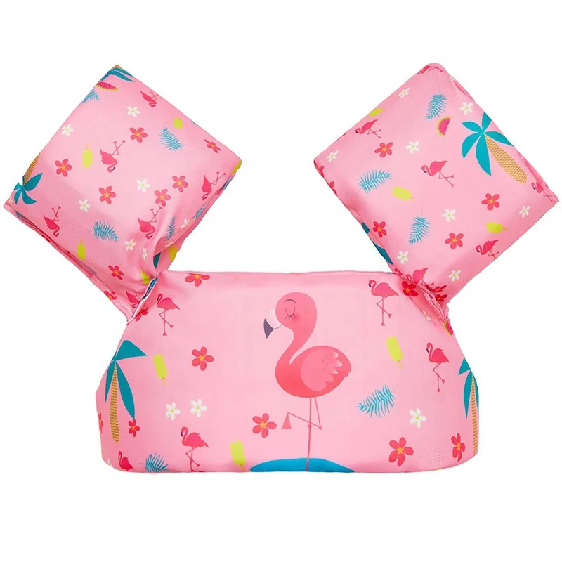 Children Float Inflatable Swimsuit Floating Baby Swimming Arm Ring Blue pink