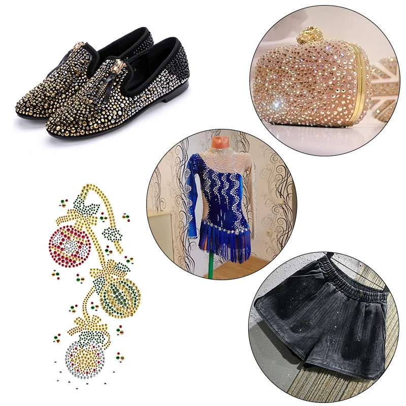 Selling Blingbling 10packs 14400pcs Nail Art Rhinestone in Bulk Glass Crystal Flatback Rhinestones for Nails