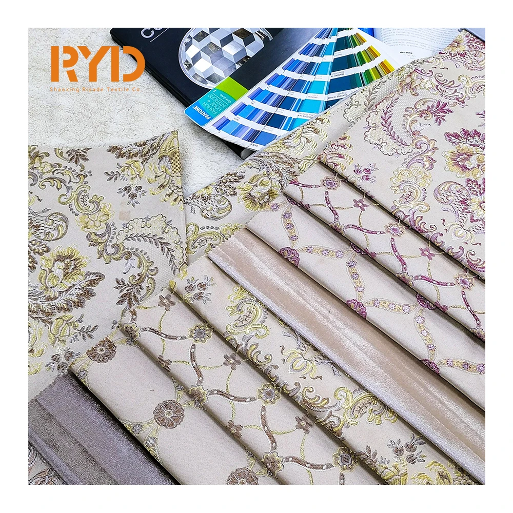 100% polyester 2021 Jacquard Velvet upholstery for Cushion