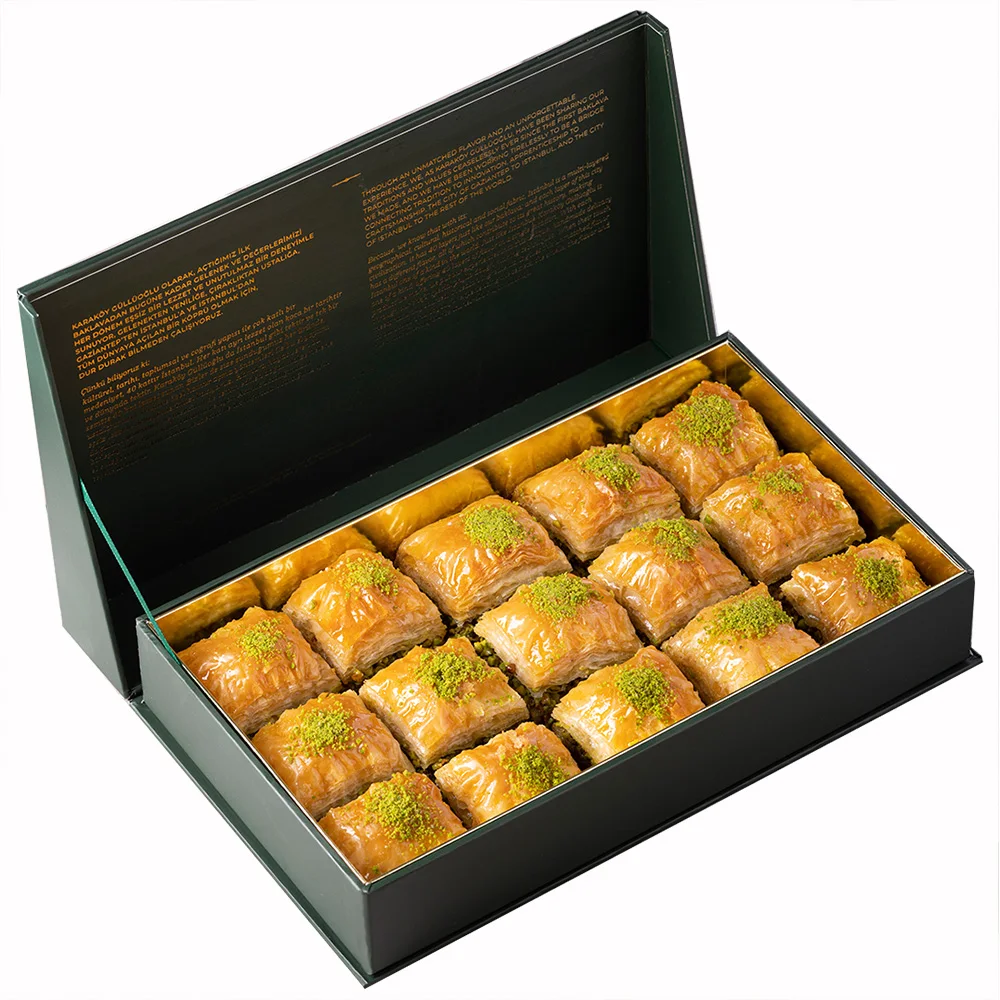 Custom Design Luxury Sweet Paper Packaging Empty Gift boxes for Maamoul And Baklava Boxes