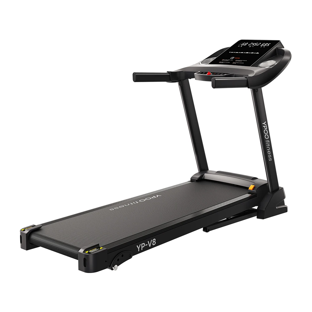 YPOO new  small home treadmill electric treadmill machine for home folding incline with YPOOFIT APP OEM treadmill factory