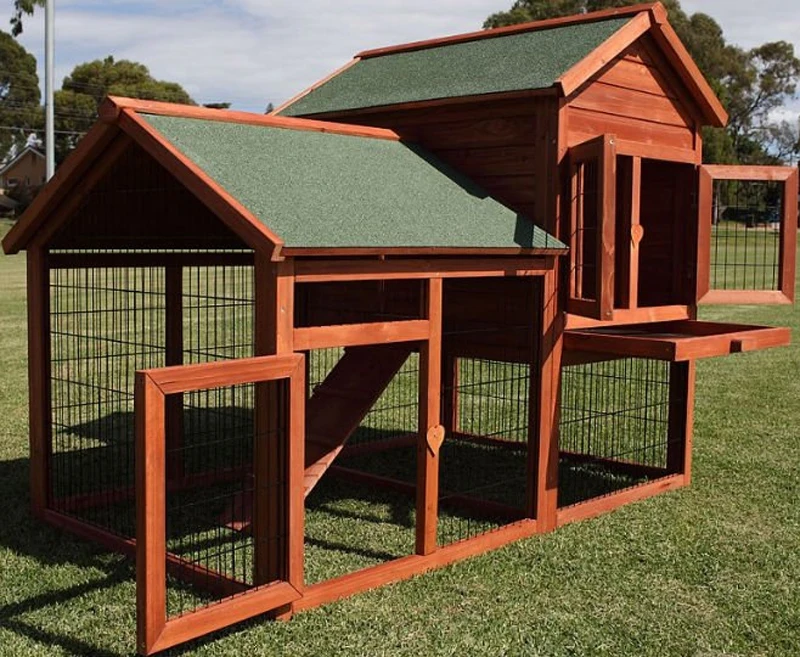 In Stocked Large Outdoor Chicken Cage Hutch Indoor Cheap Wooden Chicken Coop
