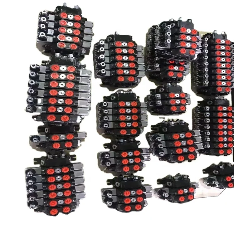 P40 Series 1-7 Spool Control Valve Hydraulic Directional Valve, 2P40 3P40 Multi Hydraulic Valve