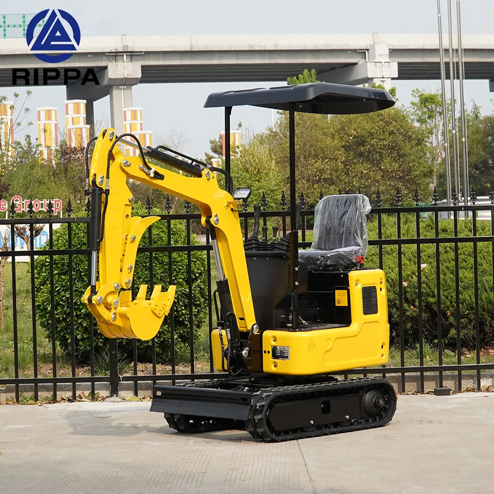 Rippa Excavator Factory Sale 1 Ton 2Ton Crawler Digger Mini Excavator
