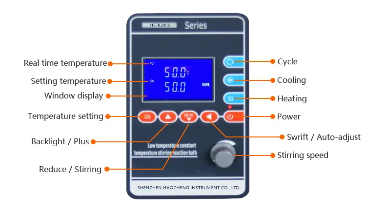 5L low temperature recirculating glycol small mini chillerand  heated  circulating pump reactor bath