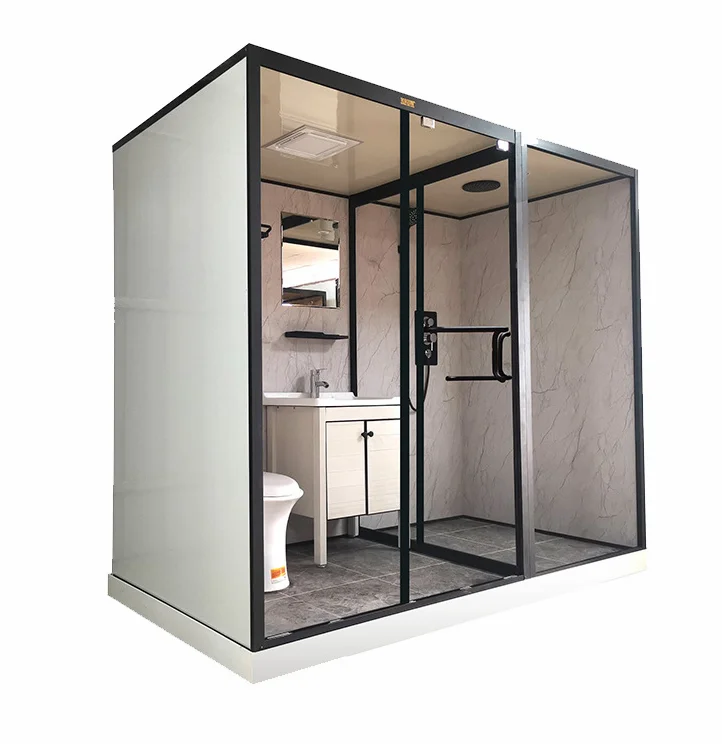 complete shower room cabin all-in-one bathrooms Integrated Bathroom modular bathroom with toilet and basin