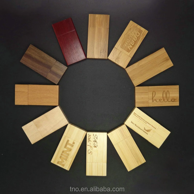 Custom logo rectangle Block Wooden usb flash drive wood usb wedding pendrive 1GB 2GB 4GB 8GB 16GB