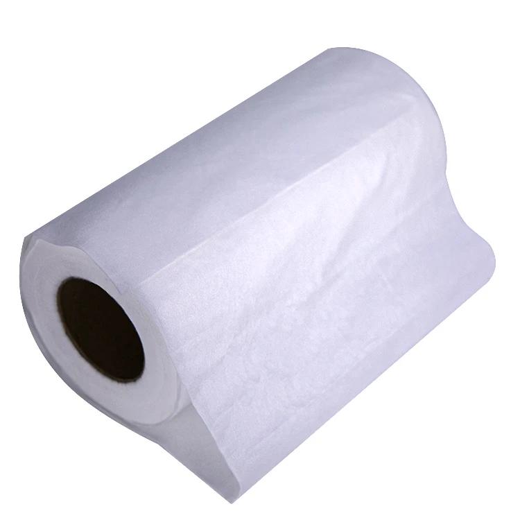White spunlace  breathable soft lyocell fiber nonwoven fabric rolls micropore facial cloth roll