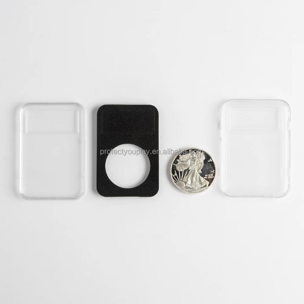 Coin Holder Display Slab Customizable Inserts Size 20/25/30/35/40 mm Fit for NGC PCGS Grade Collection Box