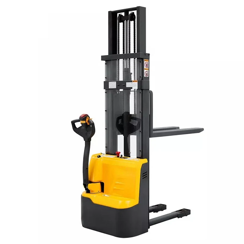 Xilin walking drive electric forklift 1.2 1.5 ton montacargas small forklift portable full electric stacker