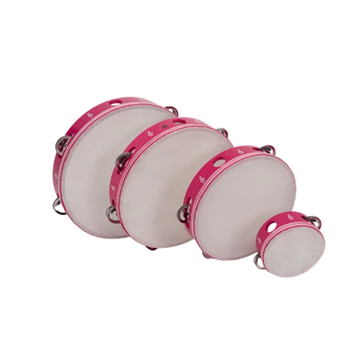 2024 Jingying Music Orff Musical Instruments Handbells,Plastic Kids Instrument Toy Mini Tambourine Aids Hand Rattle