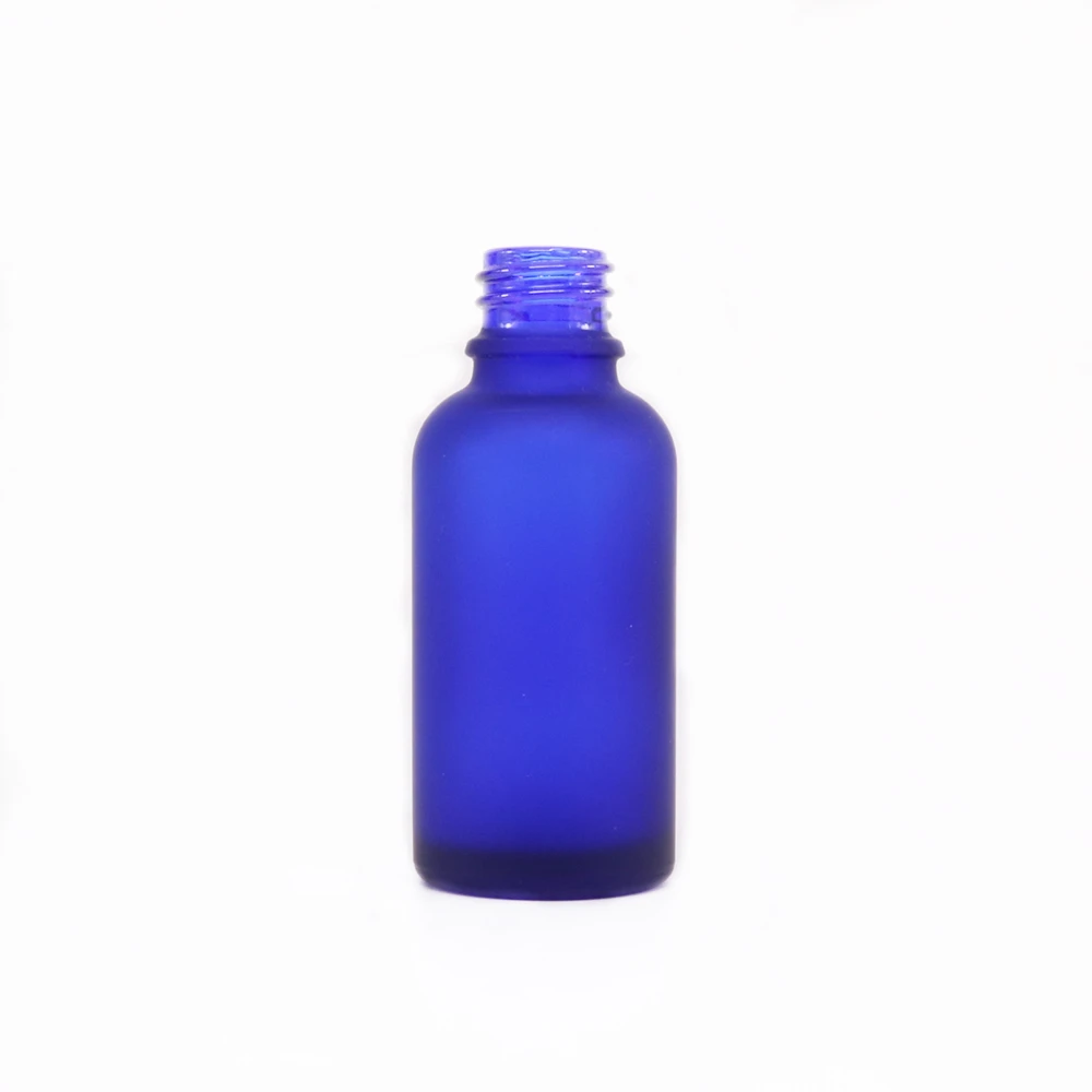 
Wholesale OEM 30ml glass frosted cobalt blue bottle for essential oil 