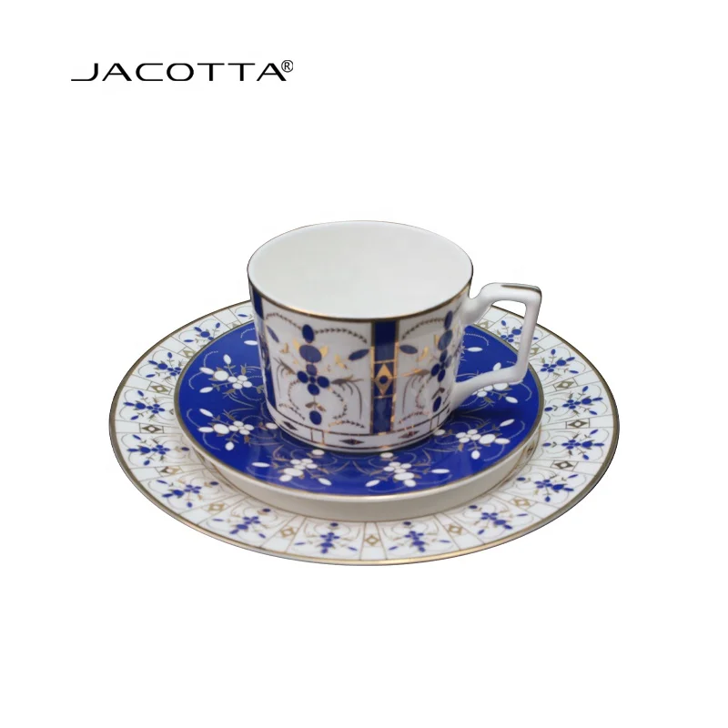 A mazon Luxury porcelain tea cup and dish 200ml royal coffee cups with saucer
