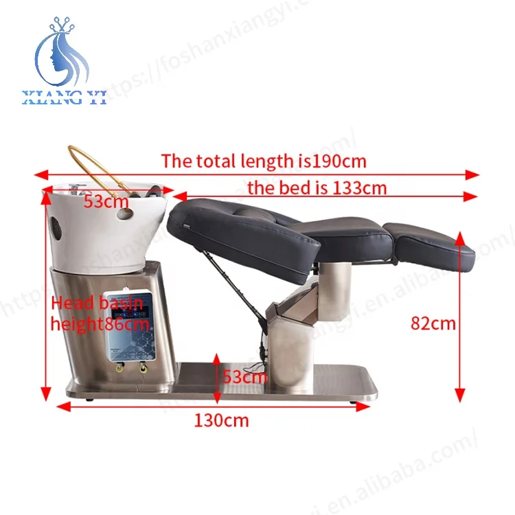 Beauty Salon Electric Lifting Hair Washing Thai Massage Chair Head Spa Shampoo Bed