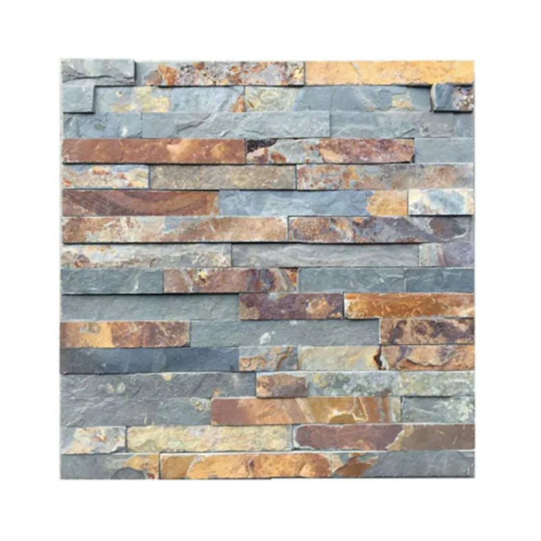Factory direct sales 100% Natural Slate stone feature wall for Exterior Wall Decoration