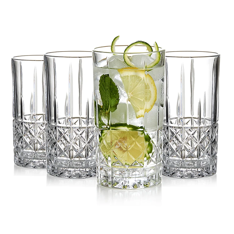High quality crystal vintage water glasses juice glasses by King crystal