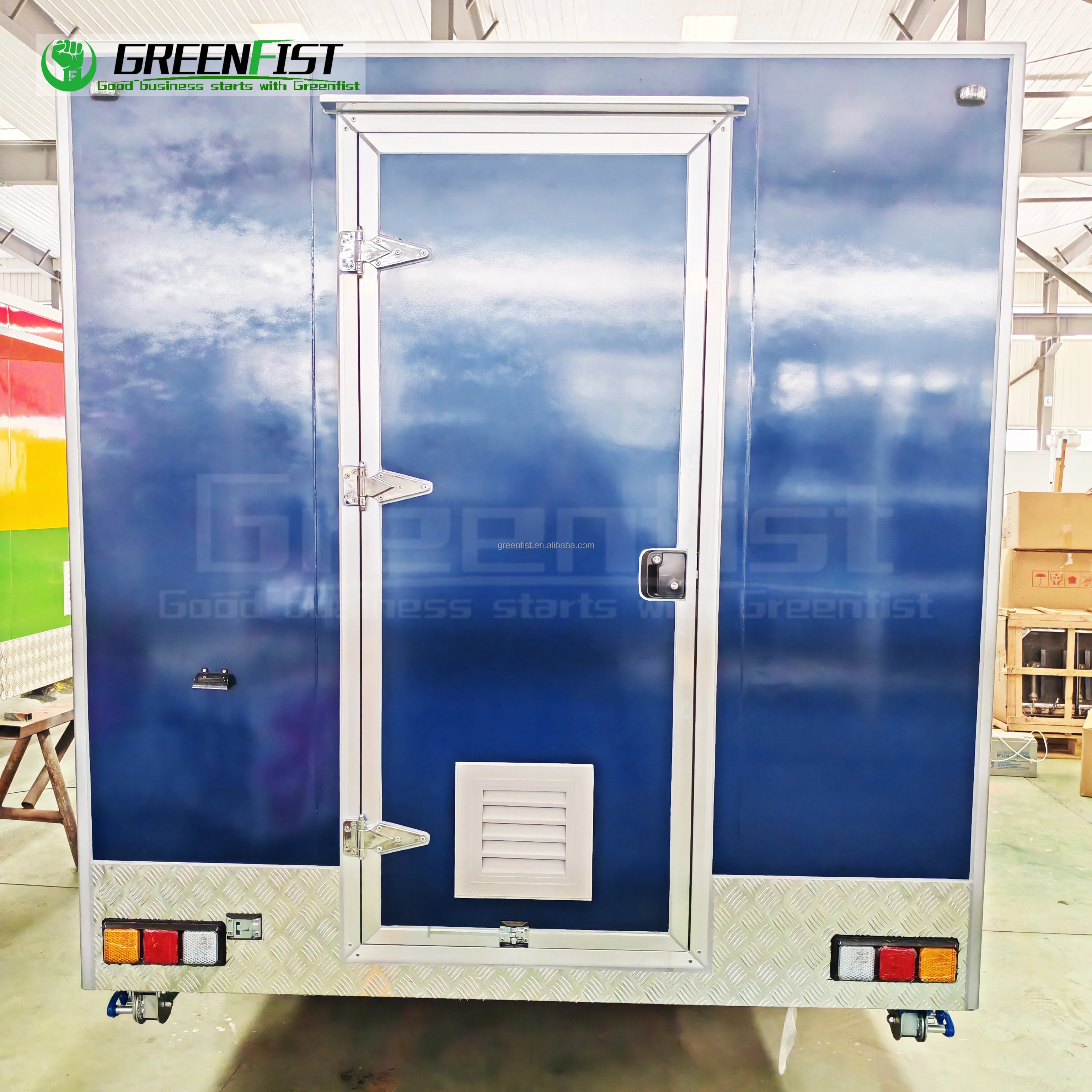 13ft Blue Snack Machines food truck Mobile Concession Fast Food pickup camper Food Trailer for Sale