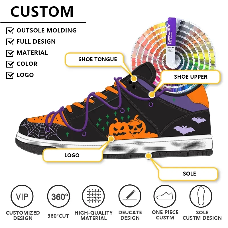 OEM ODM Custom Brand Shoes Design LOGO Fashion Casual Sneakers Sport Running Shoes Classic Retro 1 Basketball Style Shoes Custom