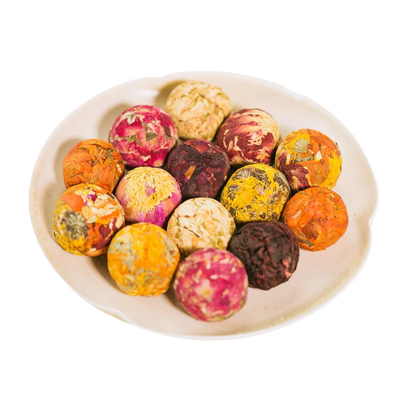 Amazon Hot Sale Fancy Tea Variety Pack Individually Wrapped Healthy Blooming Tea Flower Tea Balls