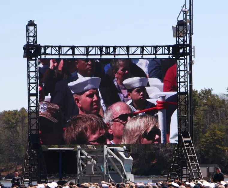 For Booth Black Truss Led Screen Led Video Wall Support Ground Truss Structure