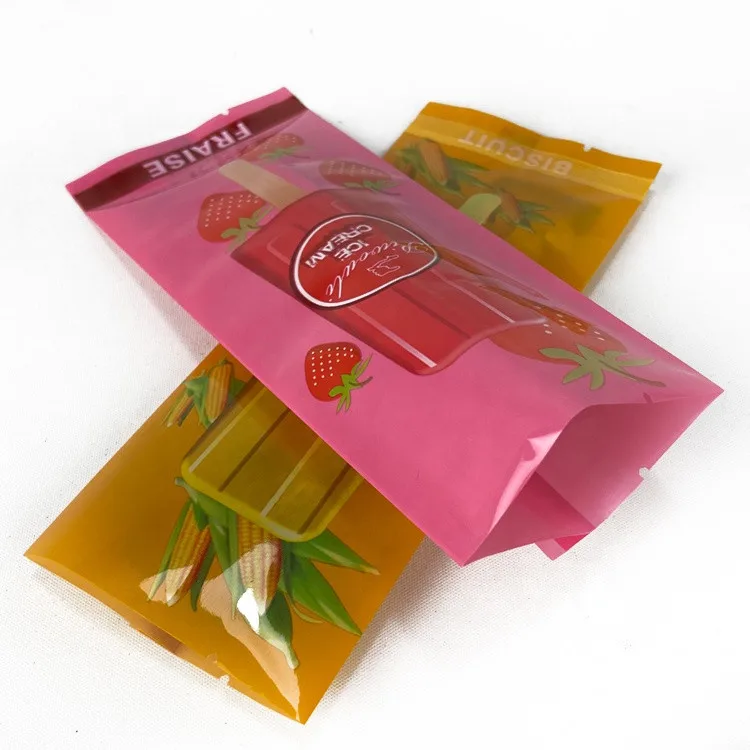 Custom Tear easily Heat Seal Plastic Ice   popsicle packaging bag