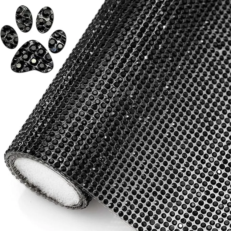 40 cm * 24 cm car rhinestone sheet hot fix transfer Crystal Diamond Sticker iron on patches for clothes