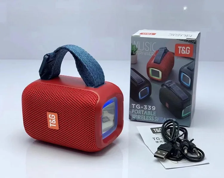 Various Good Quality Hot Sale Outdoor Speaker TG339 Portable Wireless TF USB Aux BT Speaker