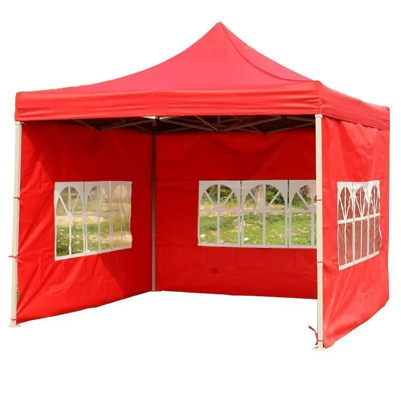 Outdoor sunshade retractable waterproof exhibition tents can be printed with advertising signs