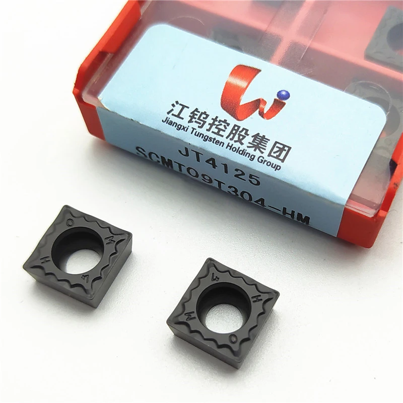 Tungsten Holding Jiangwu SCMT 09T304 09T308-HM JT4125  lathe blade for steel parts External turning tool bar Cutting edge