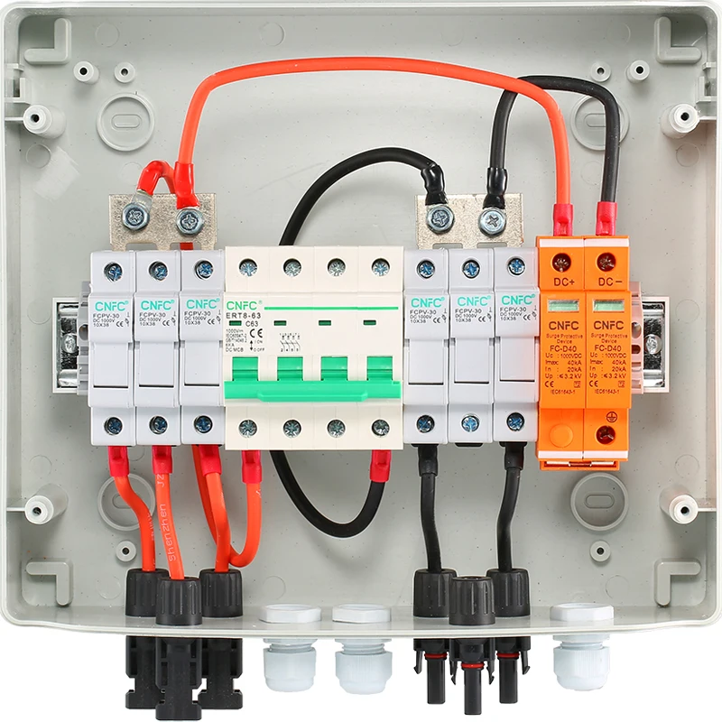 IP65 DC комбайнер Топ 10 в Китае для PV 6 струн для фотоэлектрической системы