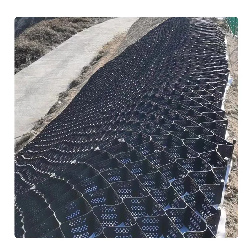 Plastic Polypropylene Geocell Erosion Control for construction gravel grid geo cell gravel stabilizer Geocell For Erosion