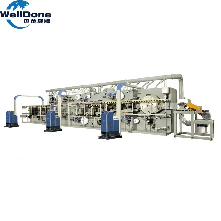 China supplier Automatic production line diaper making machine price baby