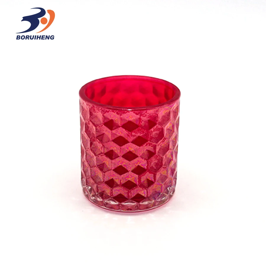 candle in glass cup for wedding