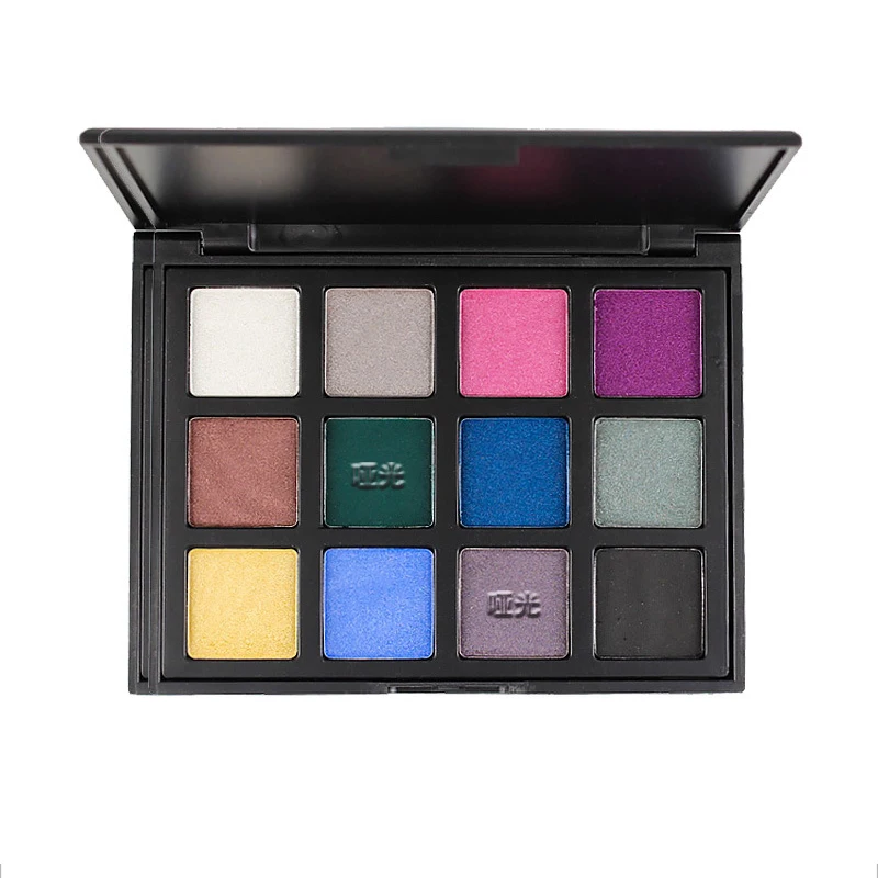 Custom your own makeup eye shadow palette low moq 12 colors matte eyeshadow palette private label