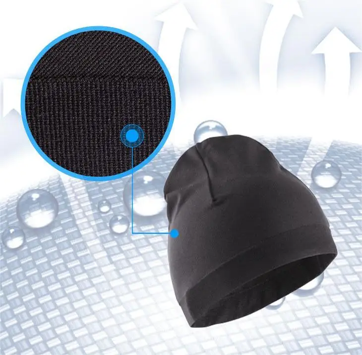 Winter Warm Outdoor Solid Color Running Hats Customized Embroidered Logo Windproof Sport Beanie Skull Cycling Knitting Cap