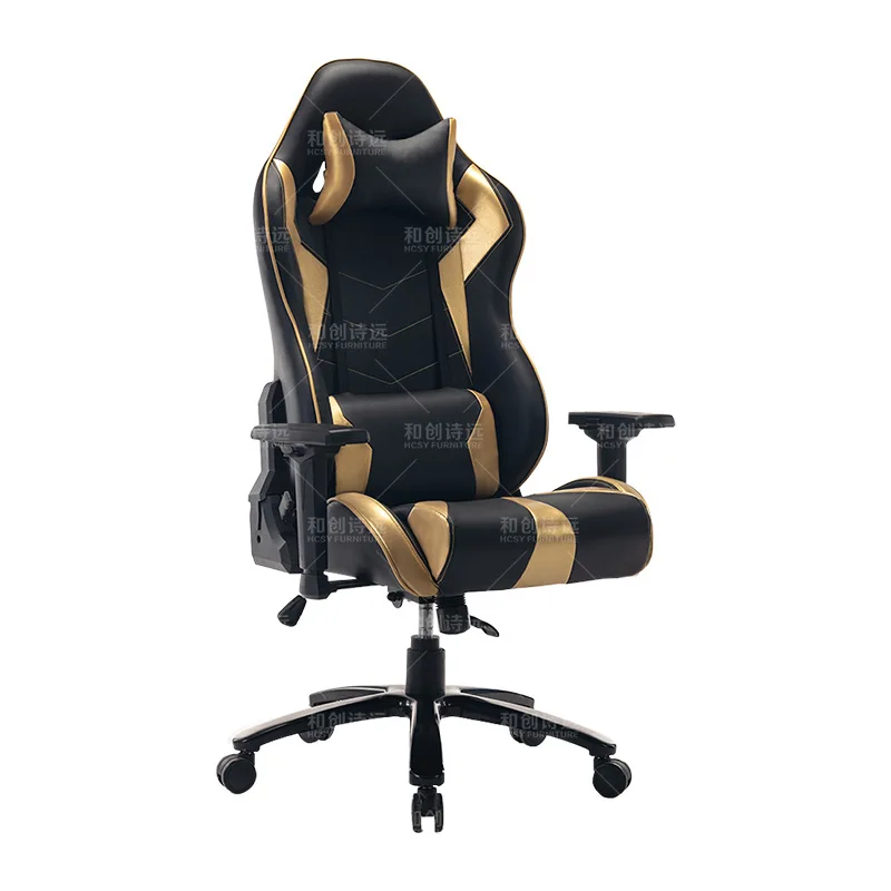 Cheap Commercial Leather Office bossin gaming race chair with footrest