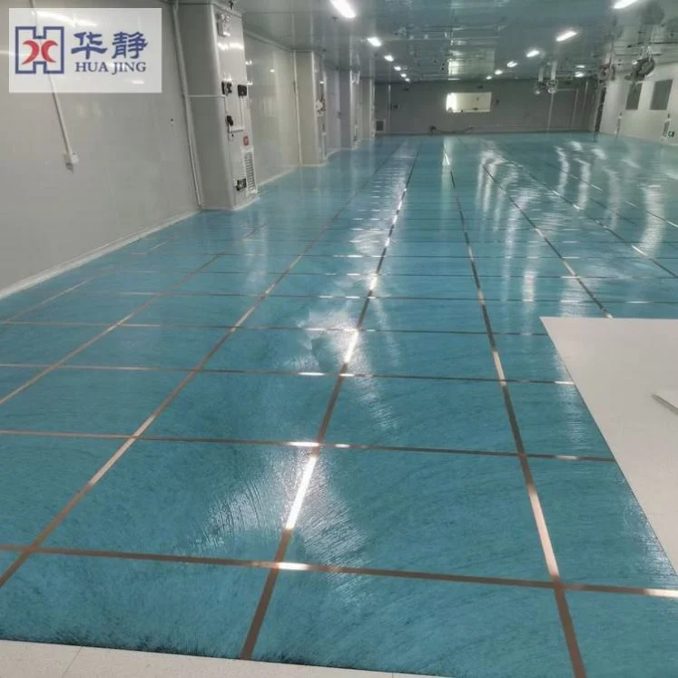 Huajin600*600Mm 2Mm Esd Antistatic Conductive Pvc Tile Fireproof Antistatic Raised Floor With Conductive Esd Tile For Clean Room
