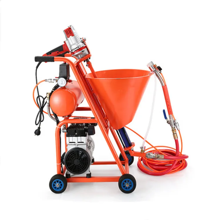 High Pressure two gun concrete putty spraying plastering machine for wall