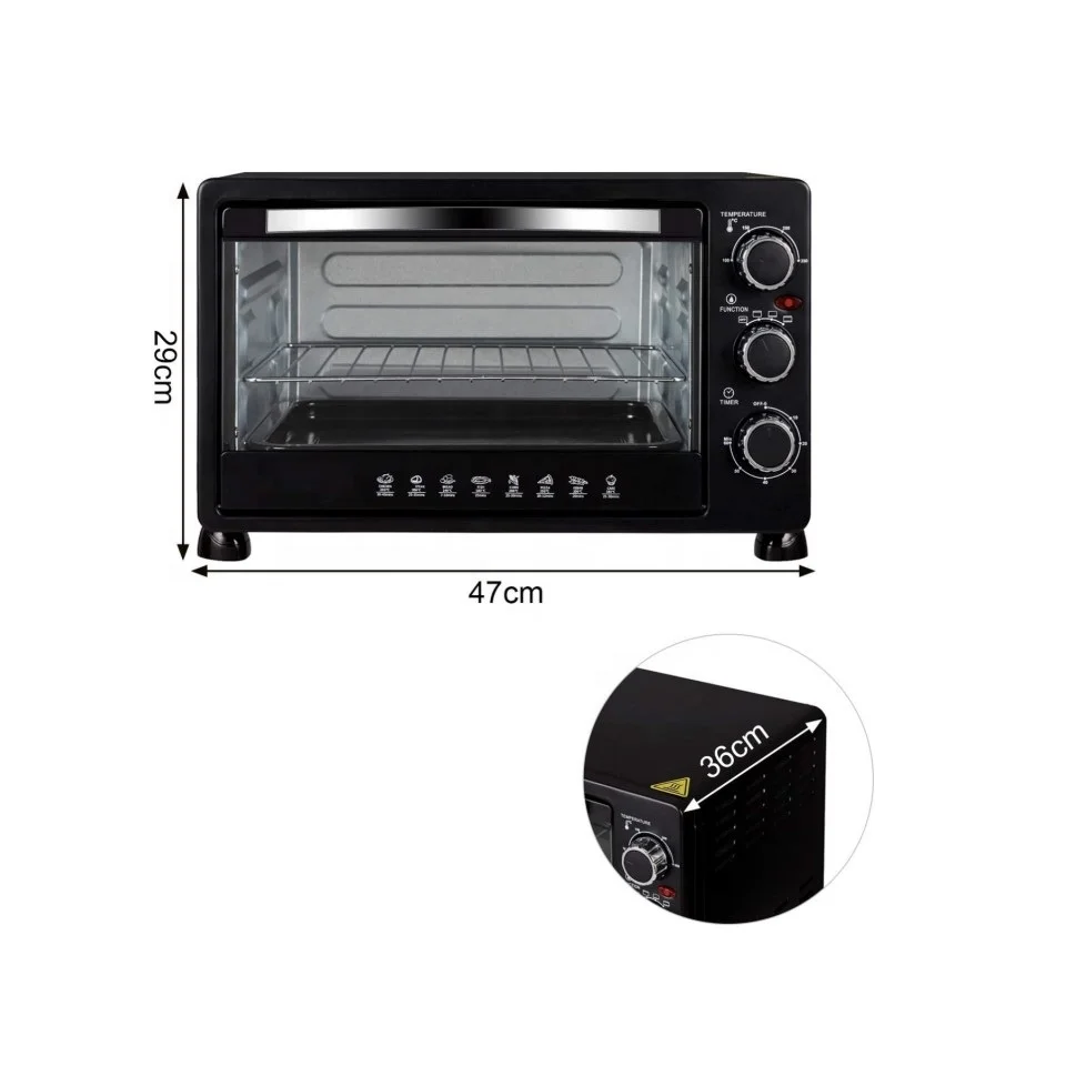 Kitchen Baking Toaster Electrical Oven 25L Small Mini Electric Oven For Home