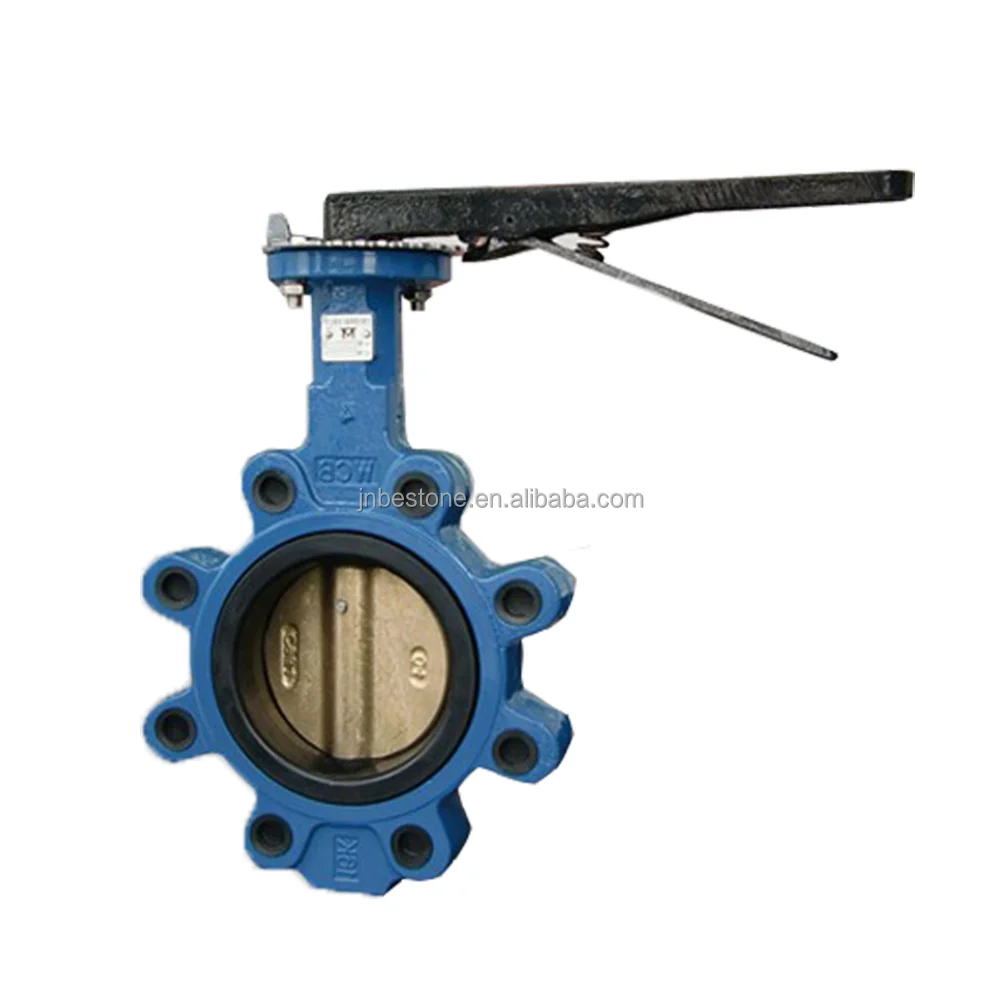Made in China Cf8 Cf8m Disc Lug Butterfly Valve Pinless Rubber Seat PN10 PN16 150LB 5K 10K ANSI JIS